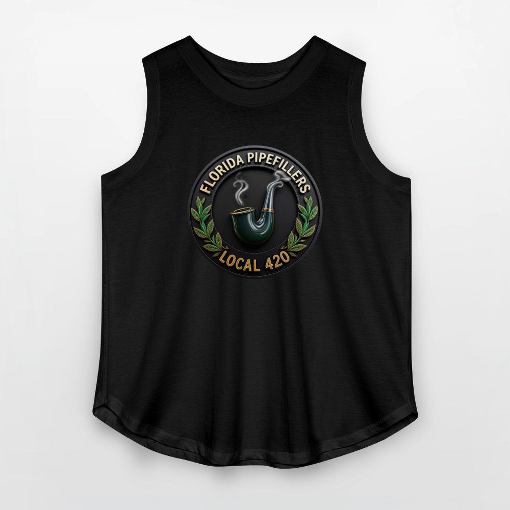 FLORIDA PIPEFILLERS LOCAL 420 F/B DESIGN Women's Curvy Relaxed Tank Top - black