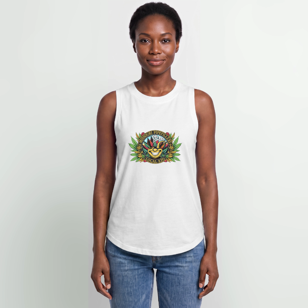 MISSOURI PIPEFILLERS LOCAL 420 Women's Relaxed Tank Top - white