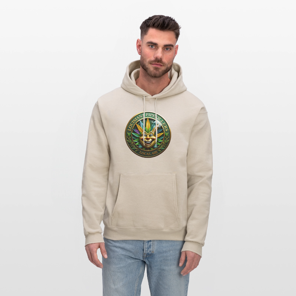 LOUISIANA PIPEFILLERS LOCAL 420 Men's Hoodie - Sand