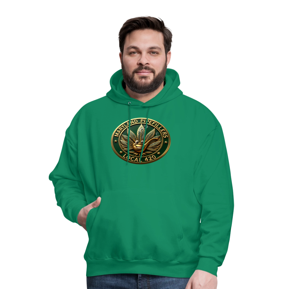 MARYLAND PIPEFILLERS LOCAL 420 Men's Hoodie - kelly green