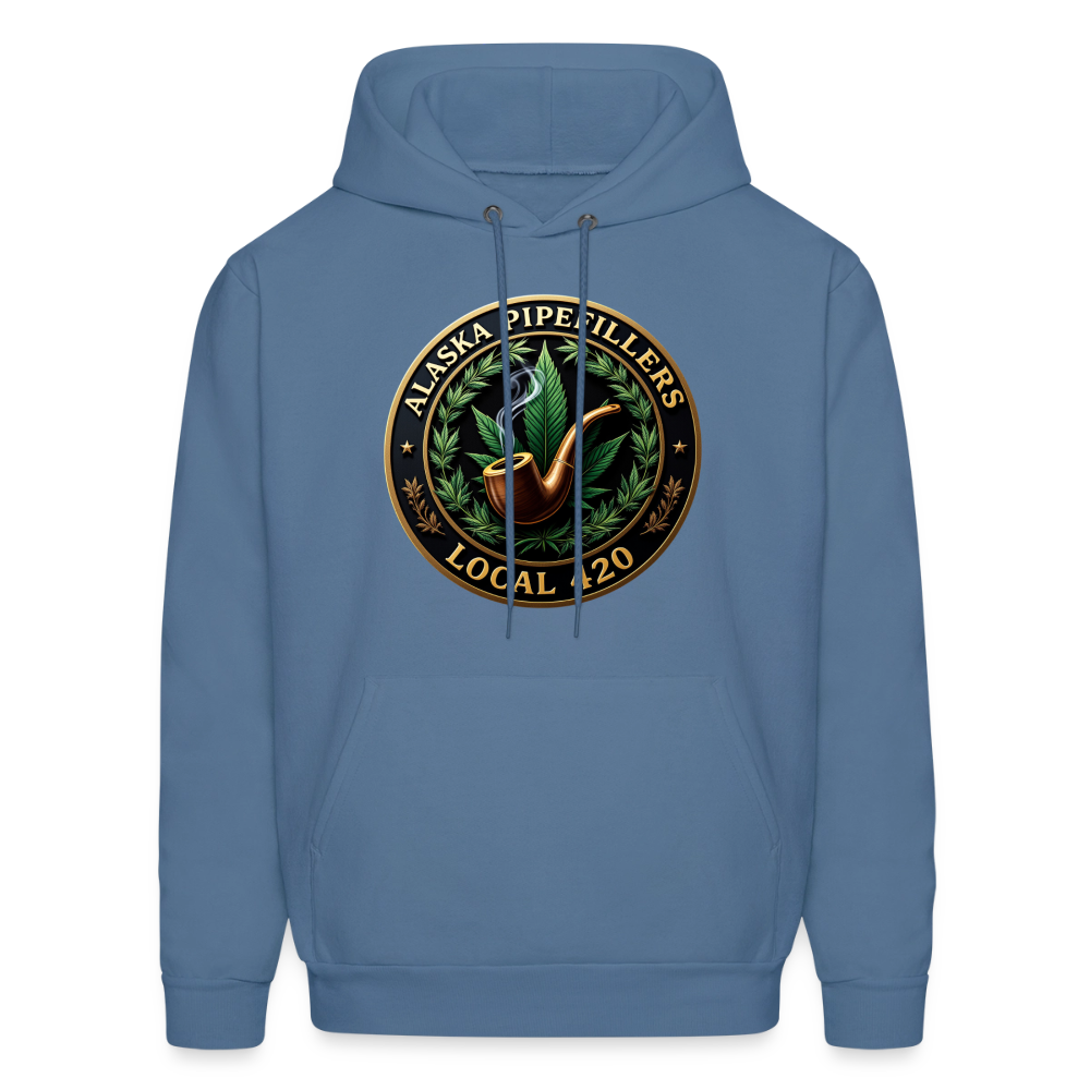 ALASKA PIPEFILLERS LOCAL 420 F/B DESIGN Men's Hoodie - denim blue