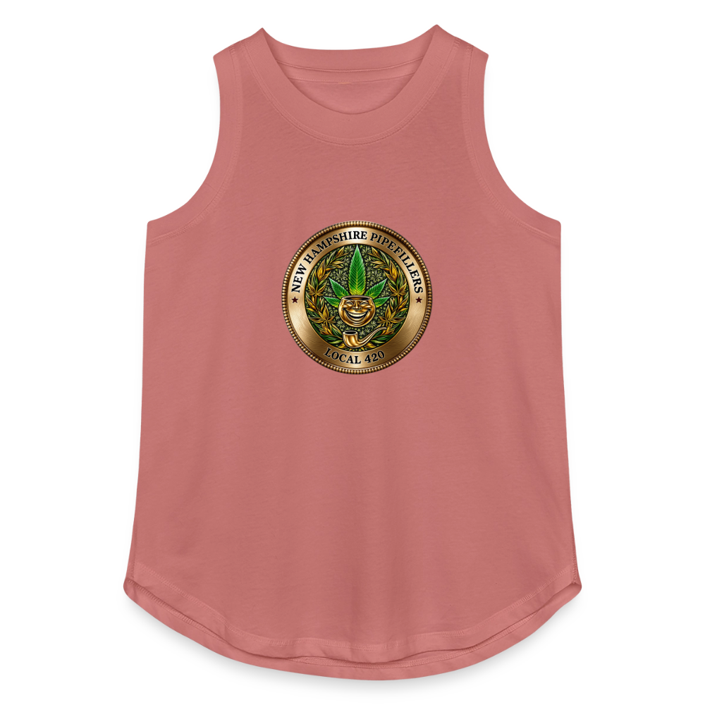 NEW HAMPSHIRE PIPEFILLERS LOCAL 420 Women's Relaxed Tank Top - mauve