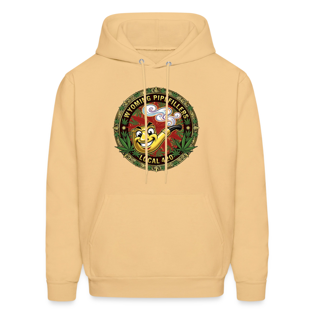 WYOMING PIPEFILLERS LOCAL 420 Men's Hoodie - light gold 