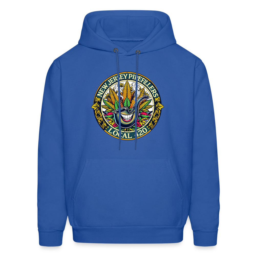 NEW JERSEY PIPEFILLERS LOCAL 420 F/B DESIGN Men's Hoodie - royal blue