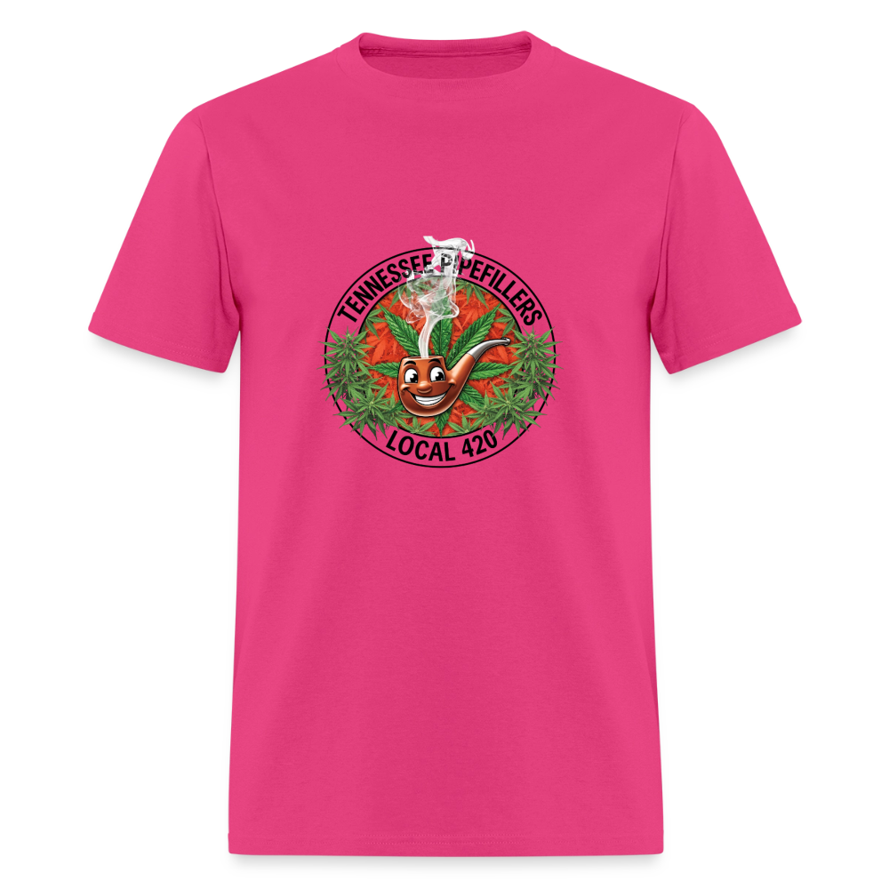 TENNESSEE PIPEFILLERS LOCAL 420 Men's T-Shirt - fuchsia