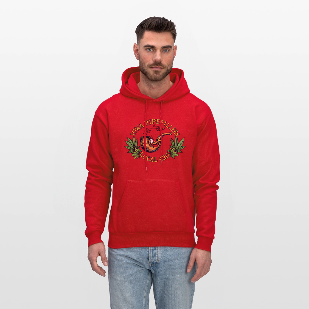 IOWA PIPEFILLERS LOCAL 420 Men's Hoodie - red