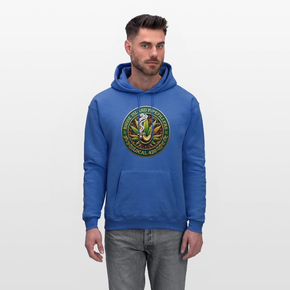 RHODE ISLAND PIPEFILLERS LOCAL 420 F/B DESIGNS Men's Hoodie - royal blue