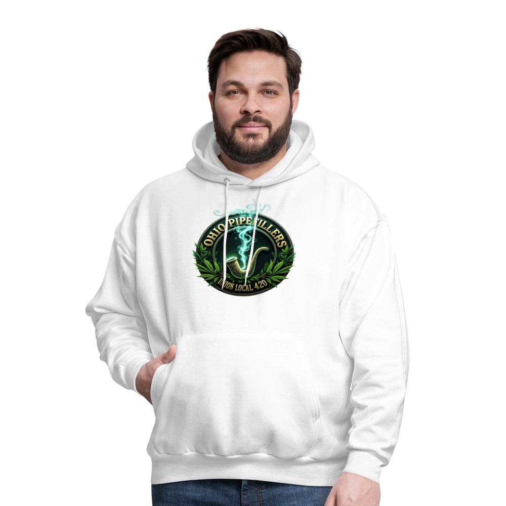OHIO PIPEFILLERS UNION LOCAL 420 F/B DESIGNS Men's Hoodie - white