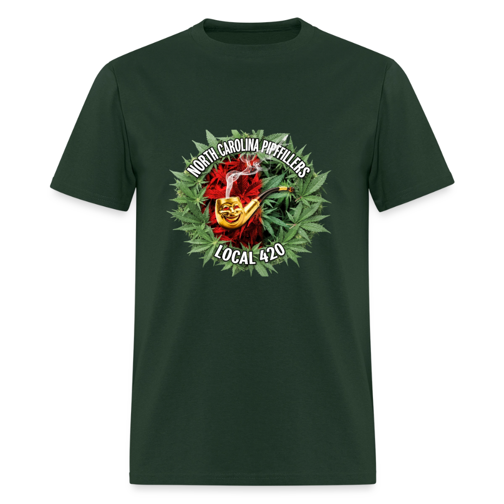 NORTH CAROLINA PIPEFILLERS LOCAL 420 Men's T-Shirt - forest green