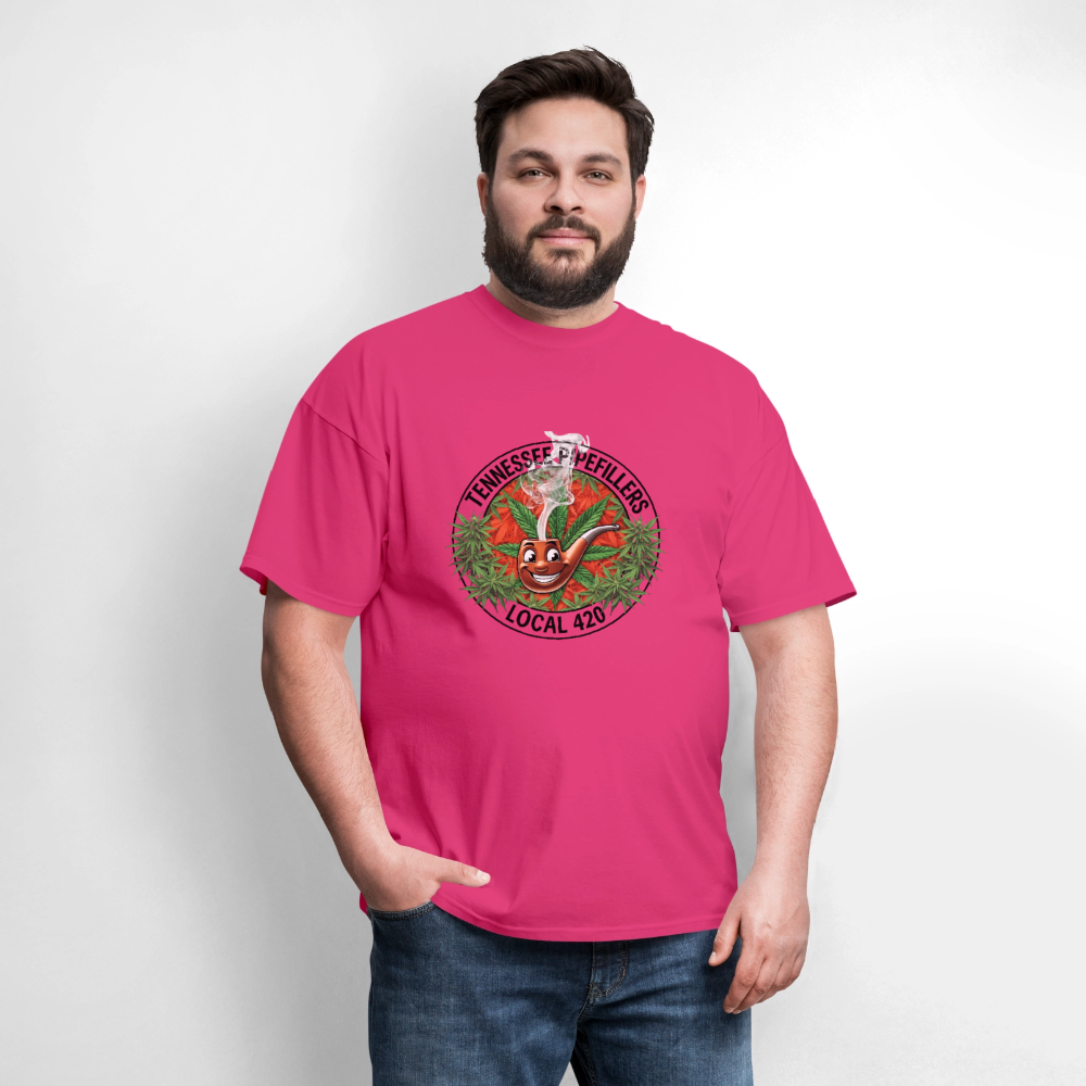 TENNESSEE PIPEFILLERS LOCAL 420 Men's T-Shirt - fuchsia
