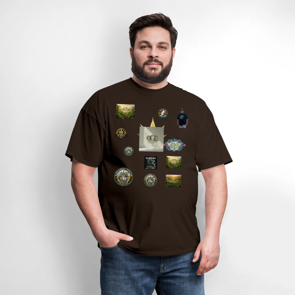 GGG LOGO SHIRT SAMPLES Men's T-Shirt | GILDAN 5000 - brown