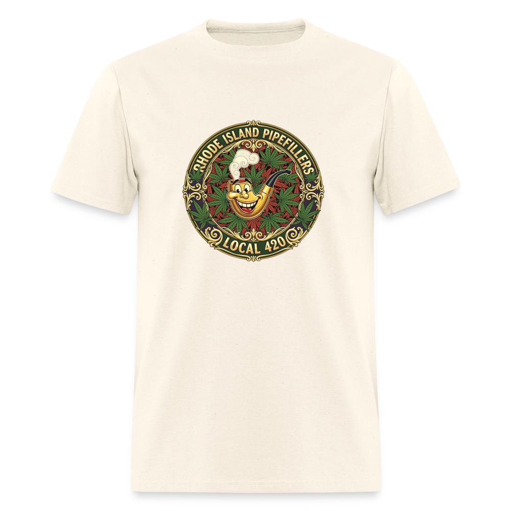 TEXAS PIPEFILLERS LOCAL 420 Men's T-Shirt - sweet cream heather