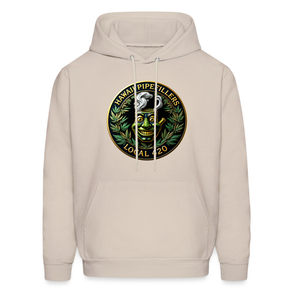 HAWAII PIPEFILLERS LOCAL 420 F/B DESIGN Men's Hoodie - Sand