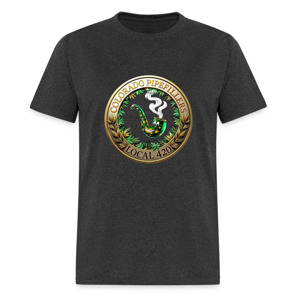 COLORADO PIPEFILLERS LOCAL 420 Men's T-Shirt - heather black