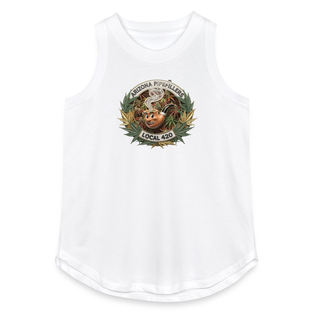 ARIZONA PIPEFILLERS LOCAL 420 Women's Relaxed Tank Top - white