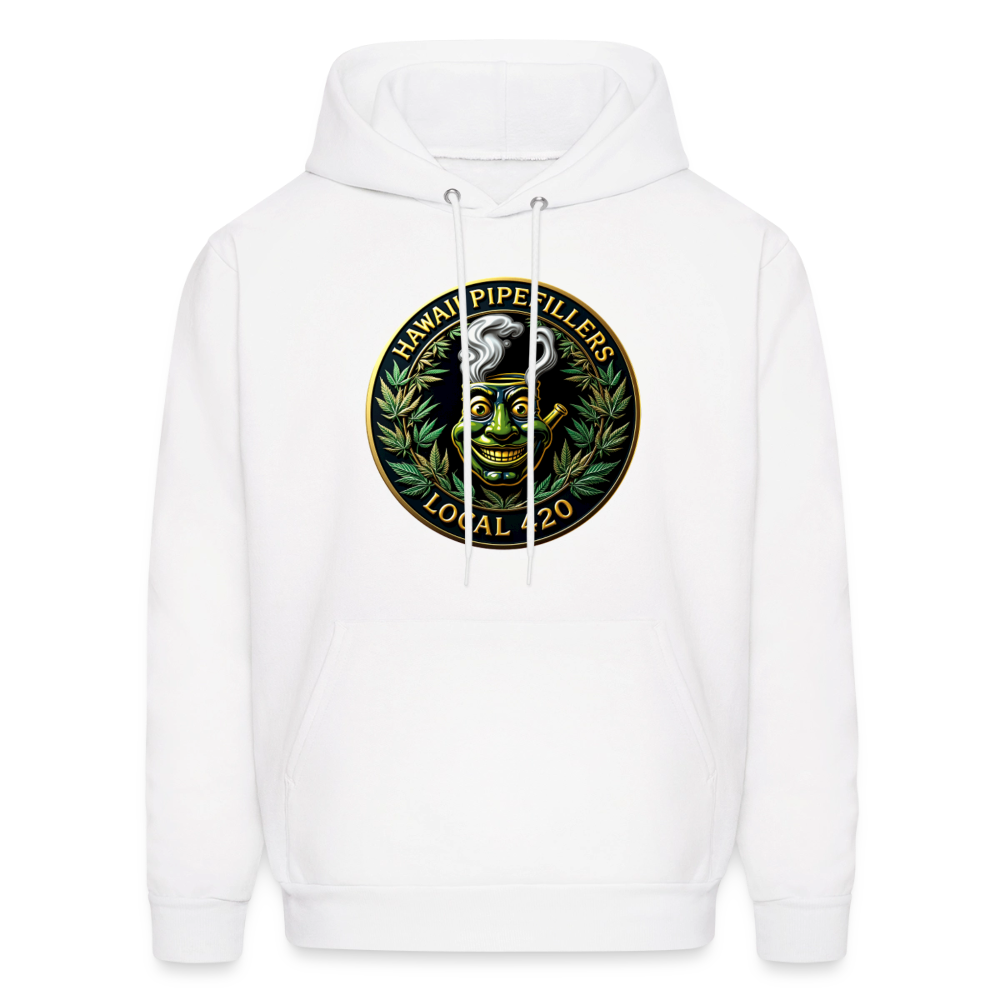 HAWAII PIPEFILLERS LOCAL 420 F/B DESIGN Men's Hoodie - white