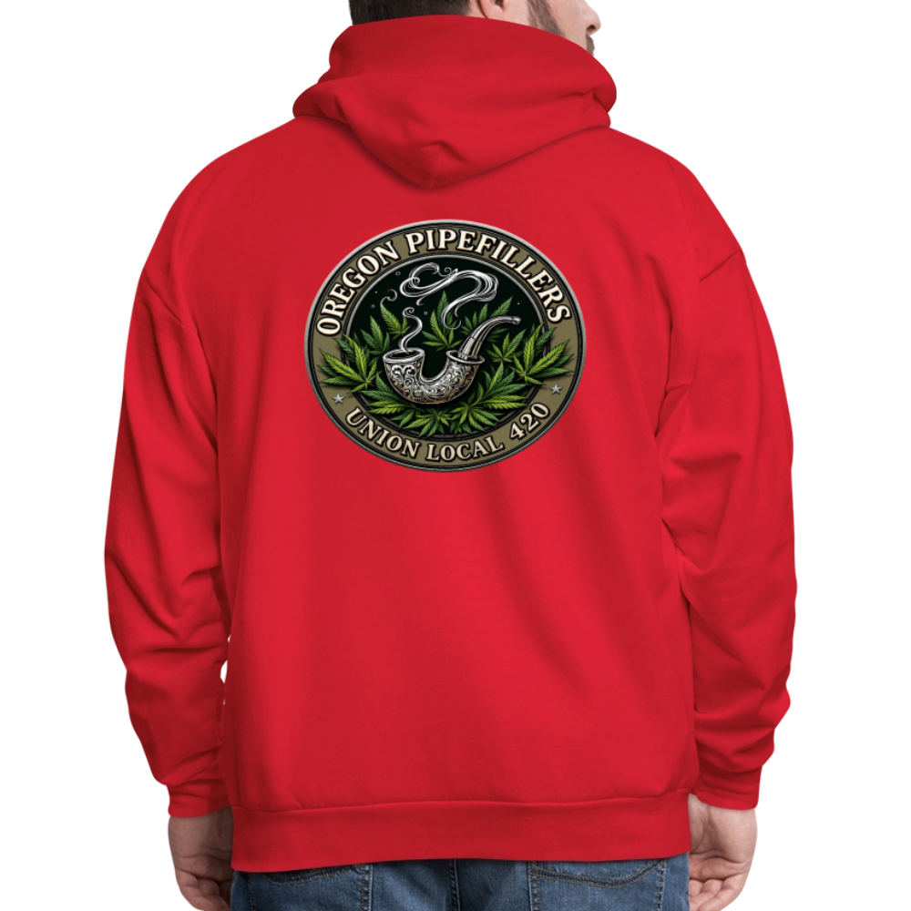OREGON PIPEFILLERS UNION LOCAL 420 Men's Hoodie - red