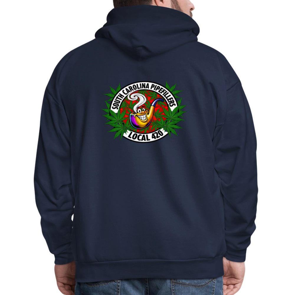 SOUTH CAROLINA PIPEFILLERS LOCAL 420 F/B DESIGN Men's Hoodie - navy