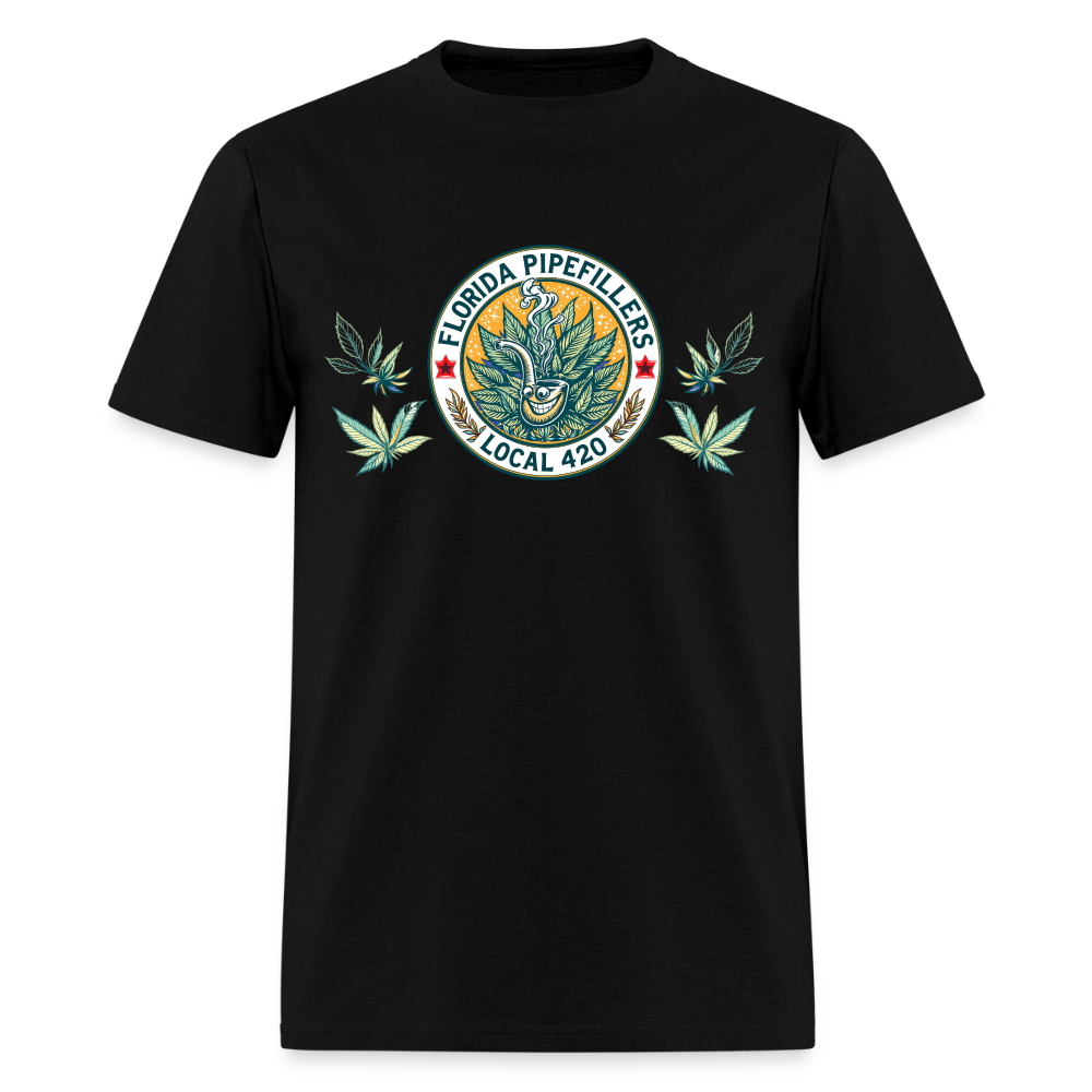 FLORIDA PIPEFILLERS LOCAL 420 Men's T-Shirt - black