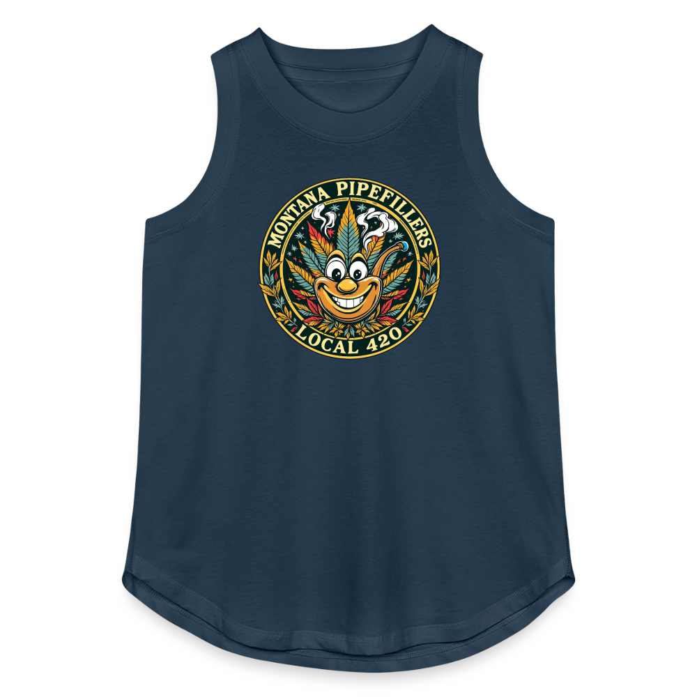 MONTANA PIPEFILLERS LOCAL 420 Women's Relaxed Tank Top - denim