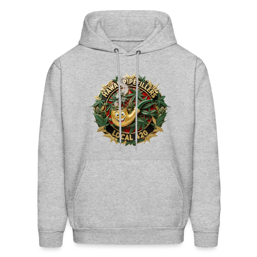 HAWAII PIPEFILLERS LOCAL 420 F/B DESIGN Men's Hoodie - heather gray