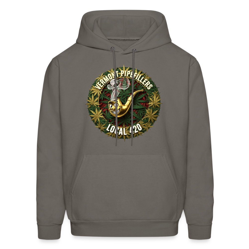 VERMONT PIPEFILLERS LOCAL 420 Men's Hoodie - asphalt gray