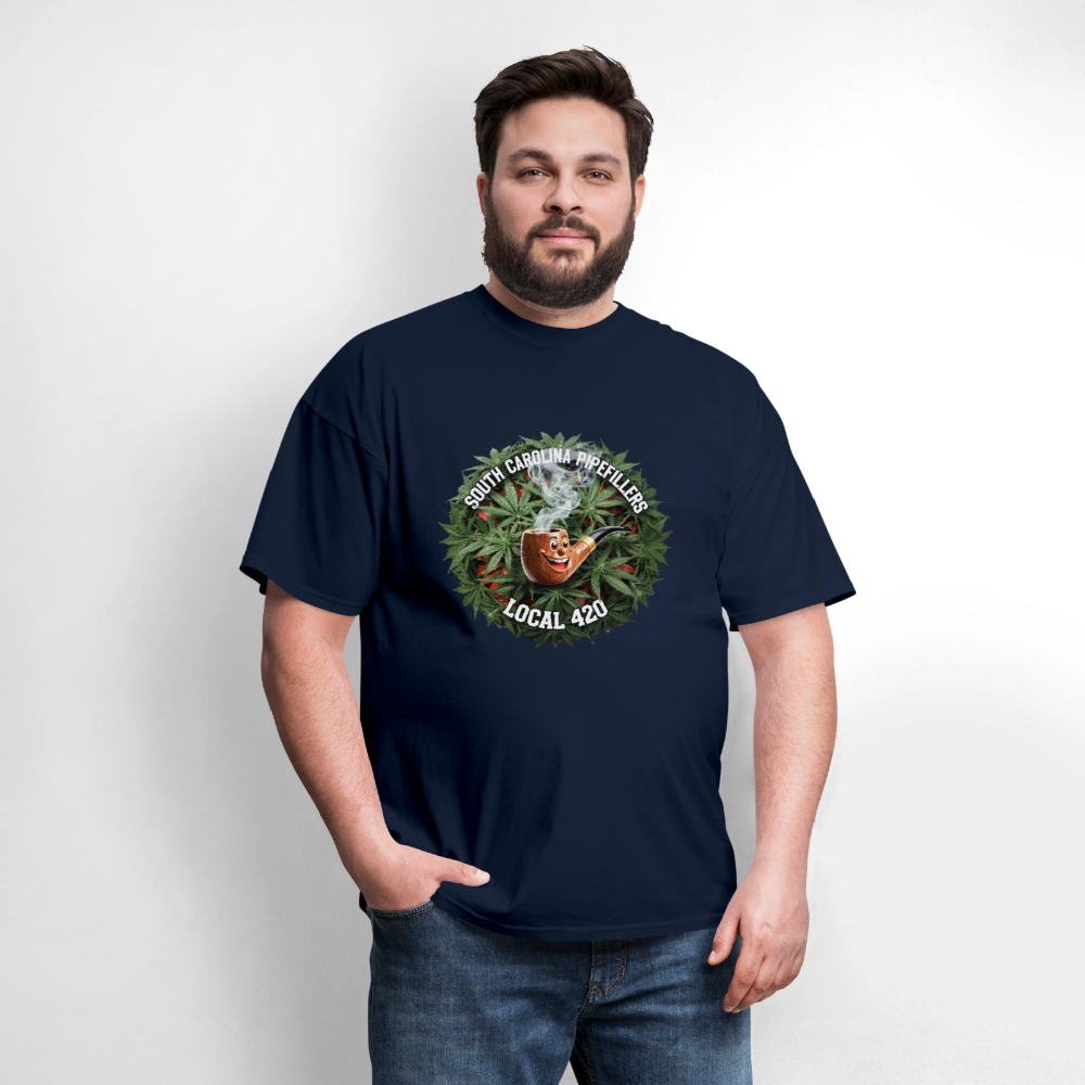 SOUTH CAROLINA PIPEFILLERS LOCAL 420 Men's T-Shirt - navy