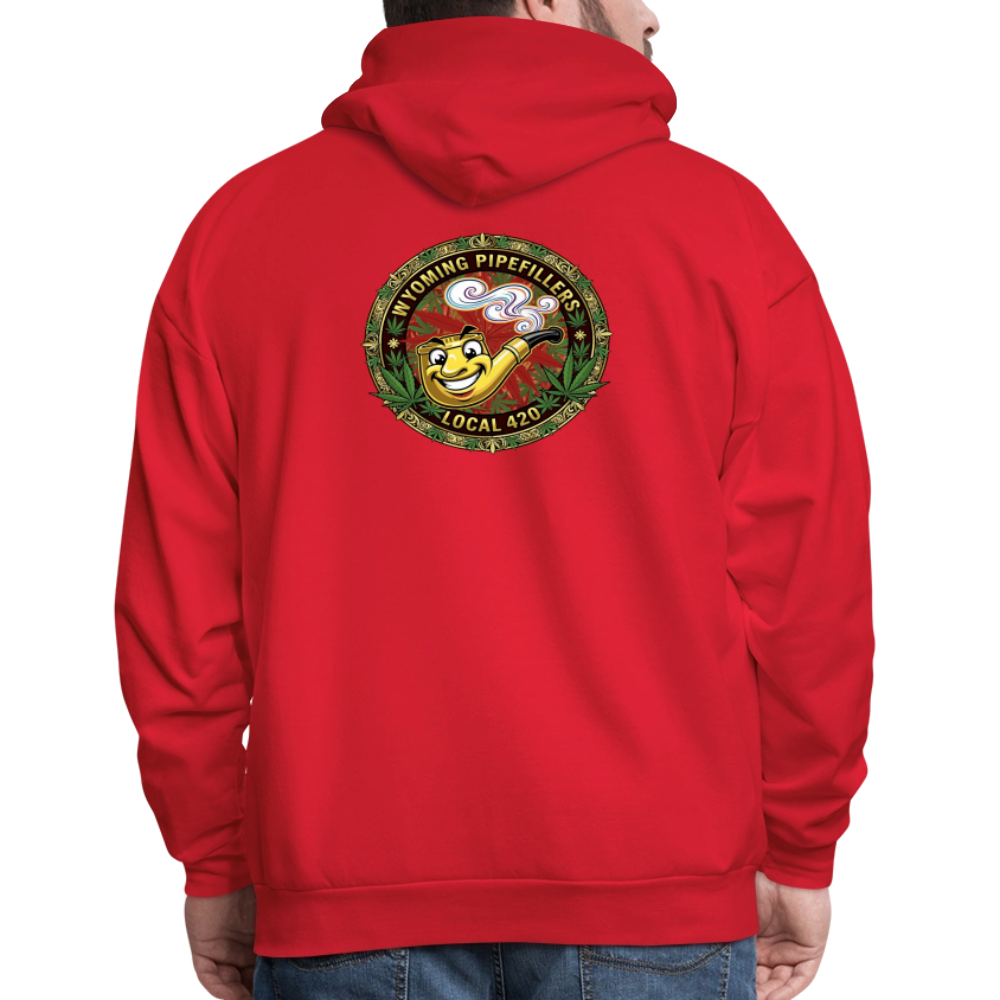 WYOMING PIPEFILLERS LOCAL 420 F/B DESIGN Men's Hoodie - red