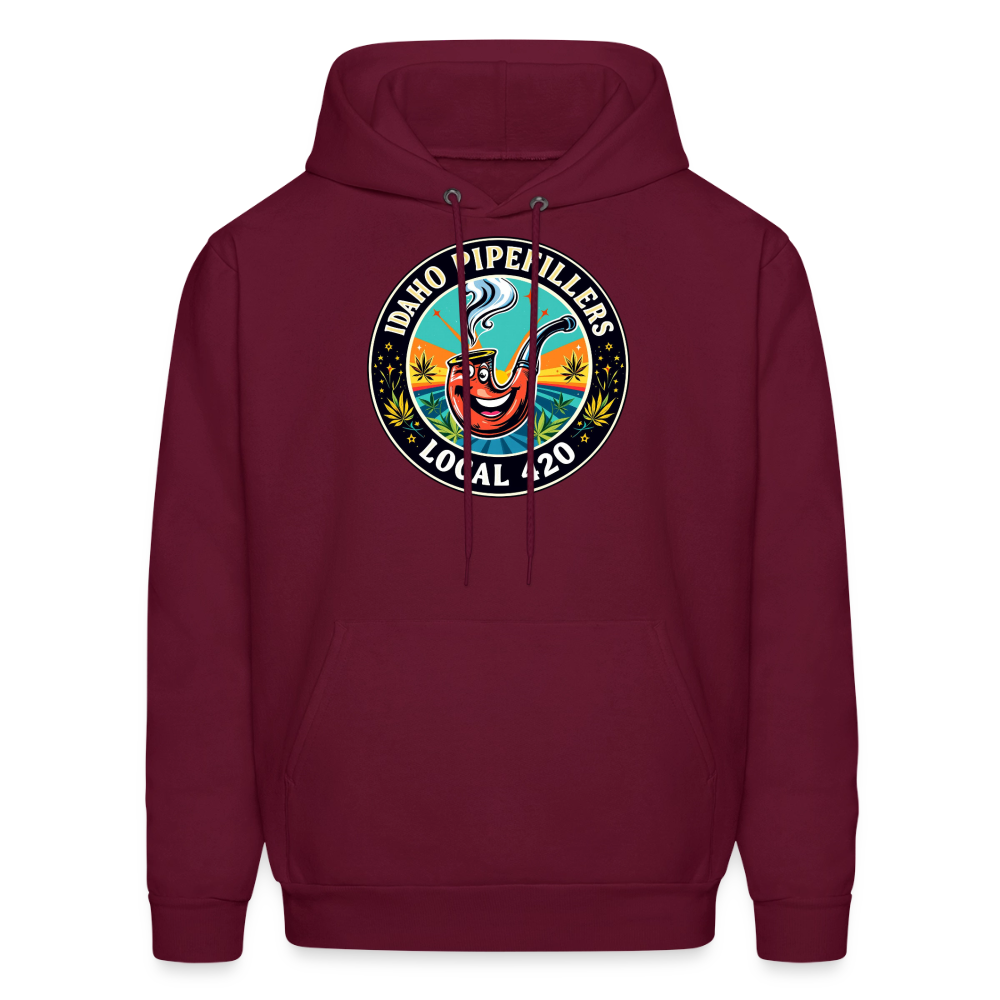 IDAHO PIPEFILLERS LOCAL 420 F/B DESIGN Men's Hoodie - burgundy