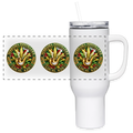 NEBRASKA PIPEFILLERS LOCAL 420 Travel Mug 40oz Stainless Steel Travel Tumbler - white