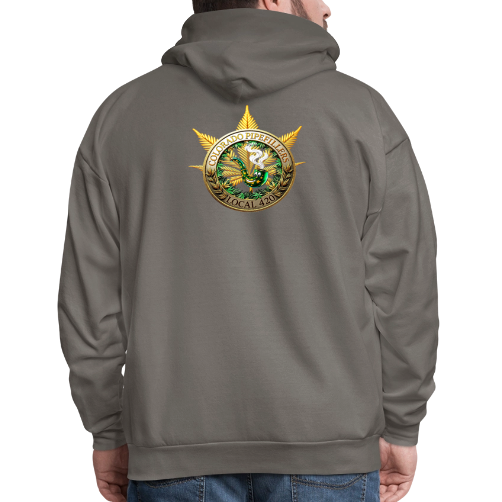 COLORADO PIPEFILLERS LOCAL 420 Men's Hoodie - asphalt gray
