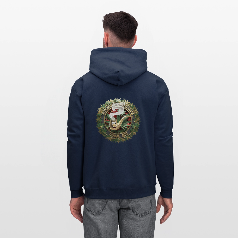 WYOMING PIPEFILLERS LOCAL 420 F/B DESIGN Men's Hoodie - navy