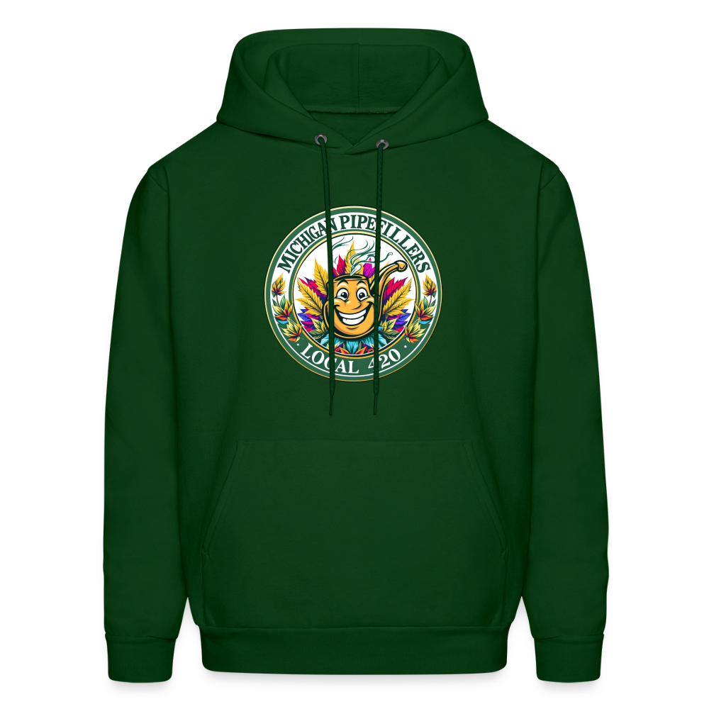 MICHIGAN PIPEFILLERS LOCAL 420 Men's Hoodie - forest green