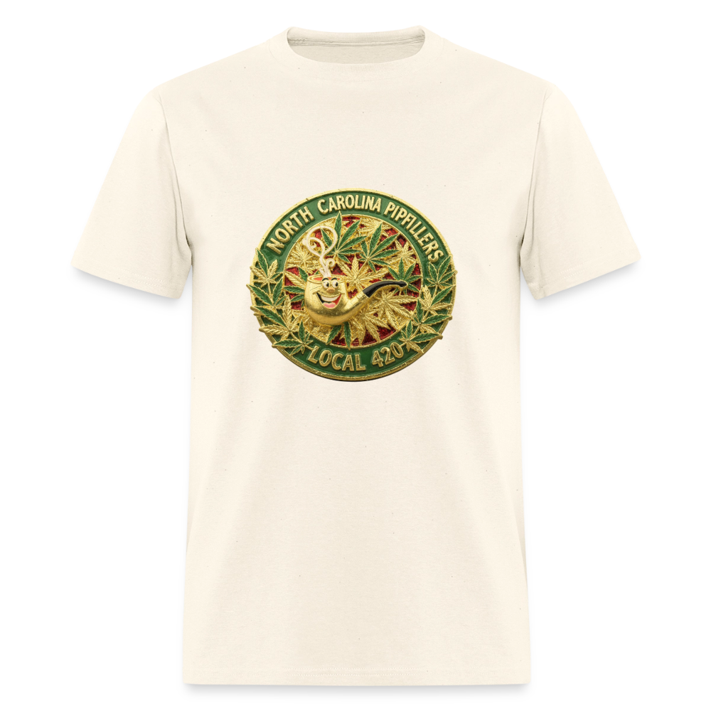 NORTH CAROLINA  PIPEFILLERS LOCAL 420 Men's T-Shirt - sweet cream heather