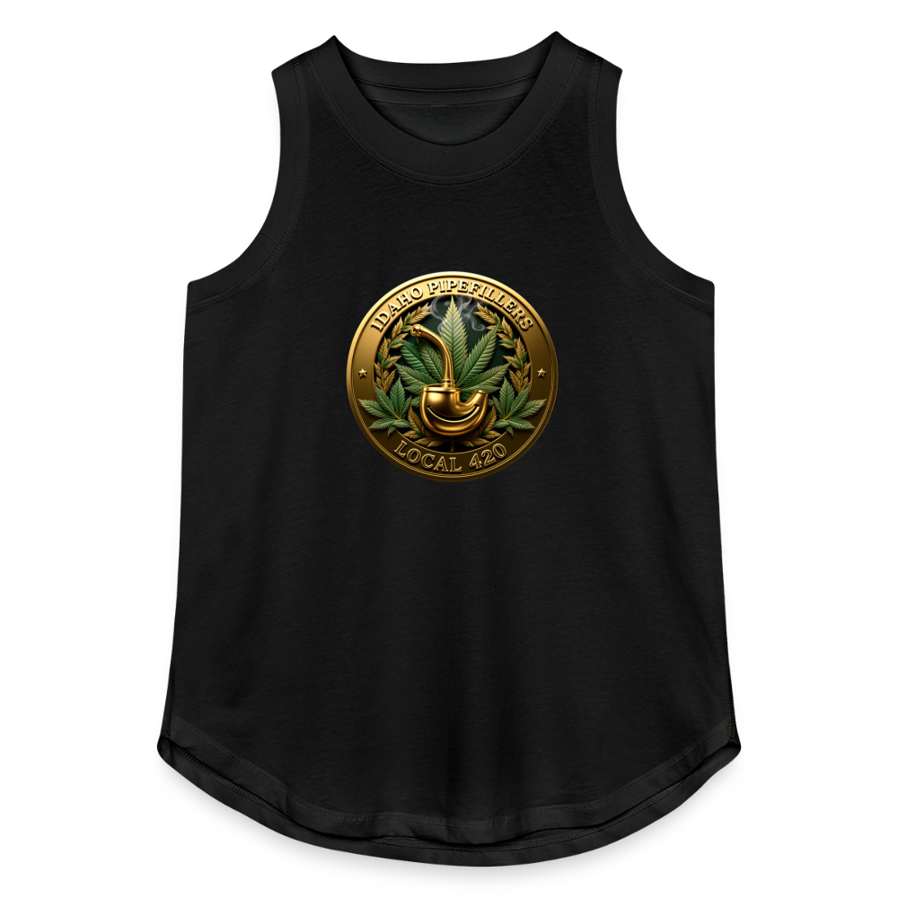 IDAHO PIPEFILLERS LOCAL 420 Women's Relaxed Tank Top - black