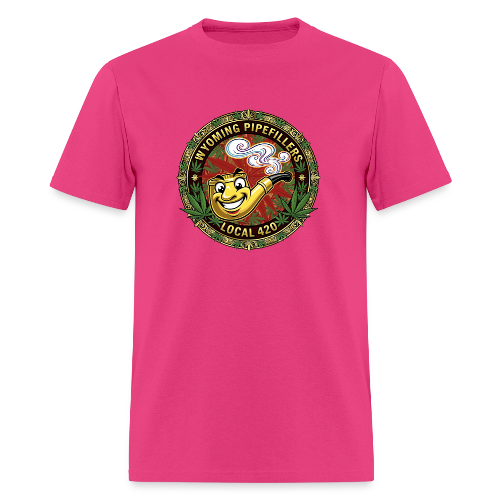 WYOMING PIPEFILLERS LOCAL 420 Men's T-Shirt - fuchsia