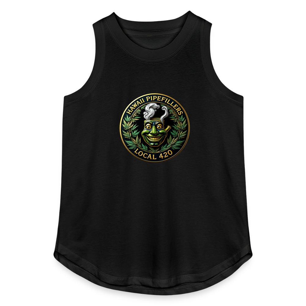 HAWAII PIPEFILLERS LOCAL 420 Women's Relaxed Tank Top - black