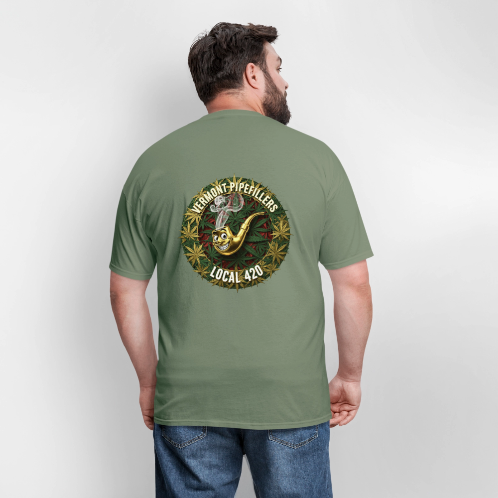 VERMONT PIPEFILLERS LOCAL 420 Men's T-Shirt - military green