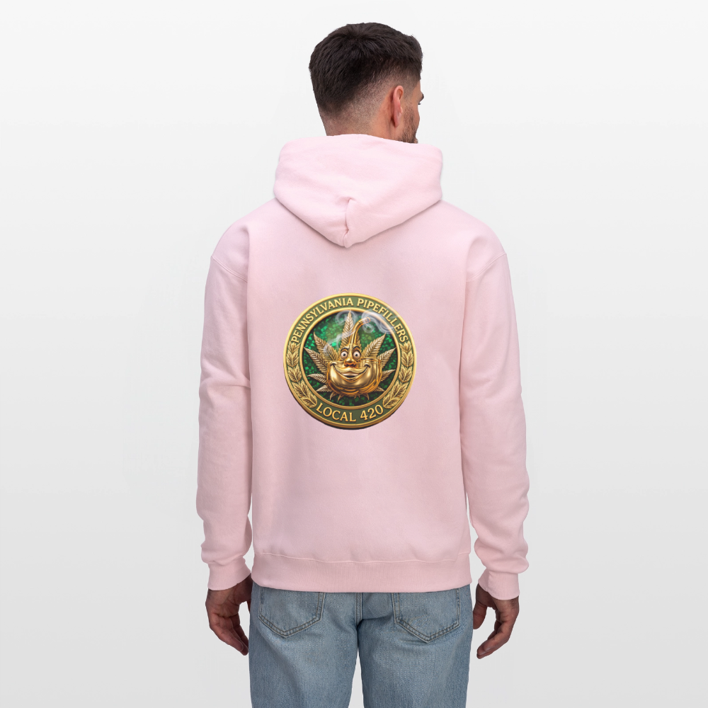PENNSYLVANIA PIPEFILLERS LOCAL 420 F/B DESIGNS Men's Hoodie - pale pink