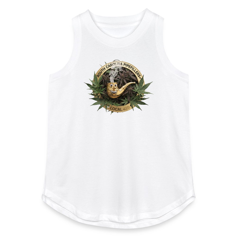 SOUTH CAROLINIA PIPEFILLERS LOCAL 420 Women's Relaxed Tank Top - white