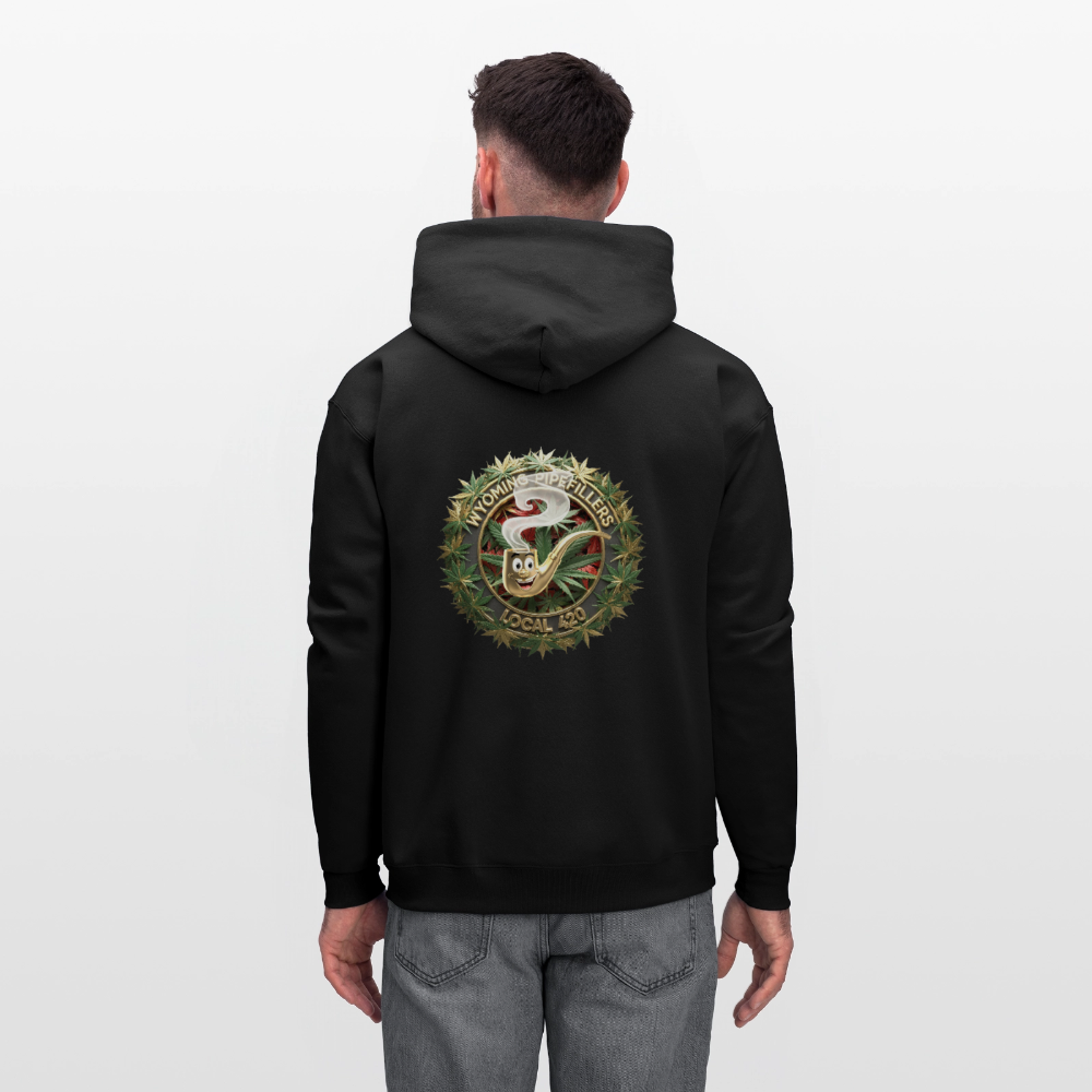 WYOMING PIPEFILLERS LOCAL 420 F/B DESIGN Men's Hoodie - black