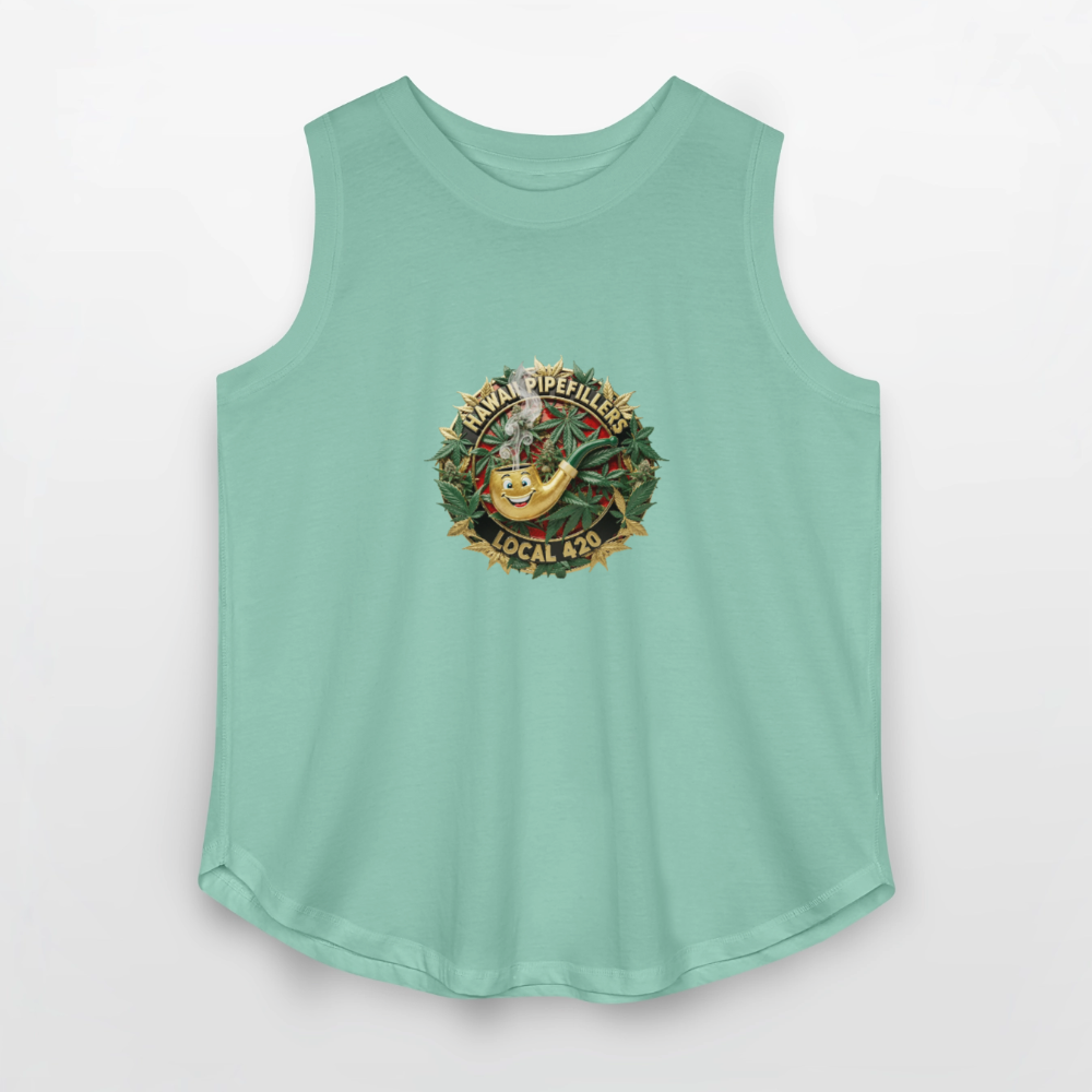 HAWAII PIPEFILLERS LOCAL 420 F/B DESIGN Women's Curvy Relaxed Tank Top - saltwater