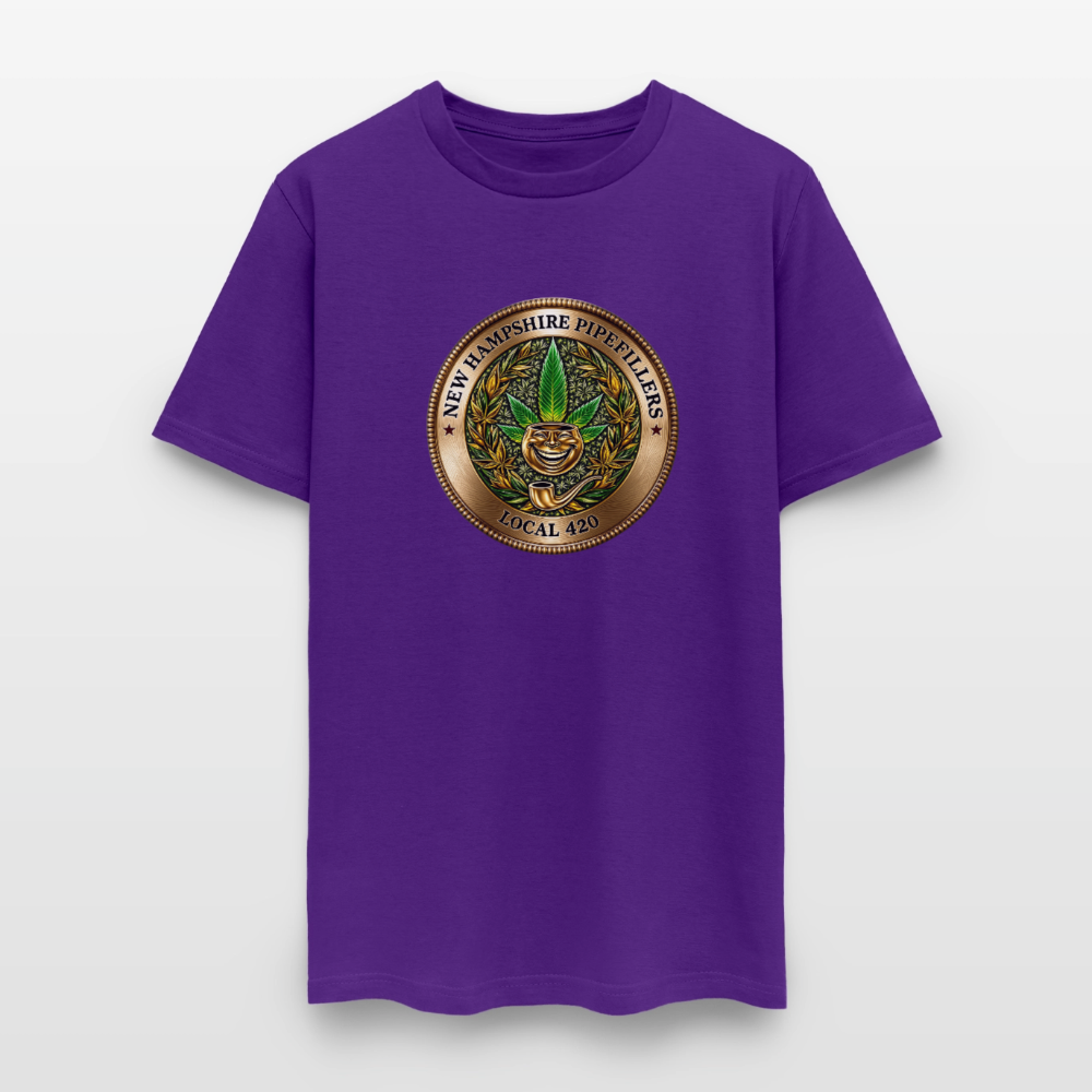 NEW HAMPSHIRE PIPEFILLERS UNION LOCAL 420 Men's T-Shirt - purple