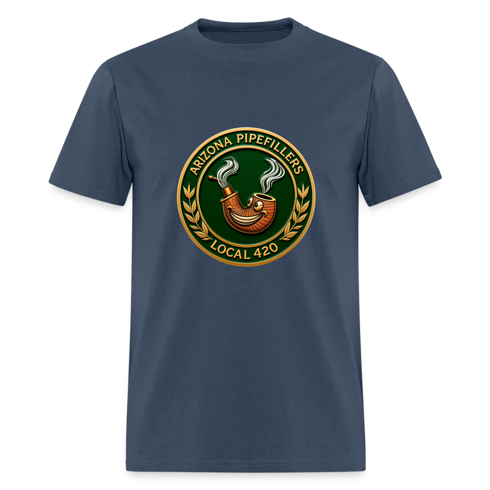 ARIZONIA PIPEFILLERS LOCAL 420 Men's T-Shirt -  blue dusk