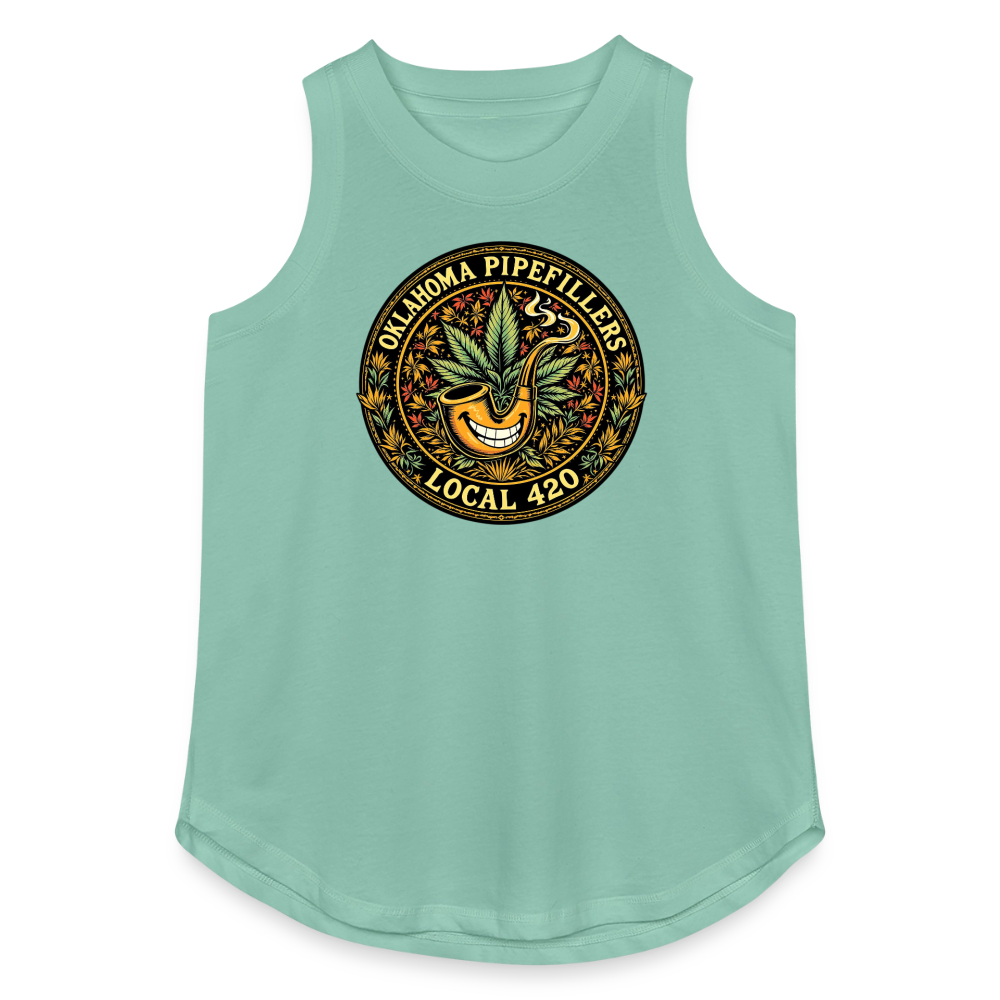 OKLAHOMA PIPEFILLERS LOCAL420 Women's Relaxed Tank Top - saltwater
