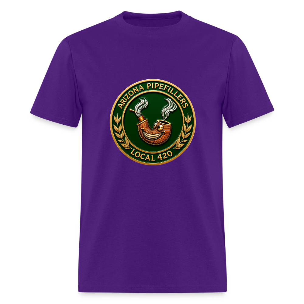 ARIZONIA PIPEFILLERS LOCAL 420 Men's T-Shirt - purple