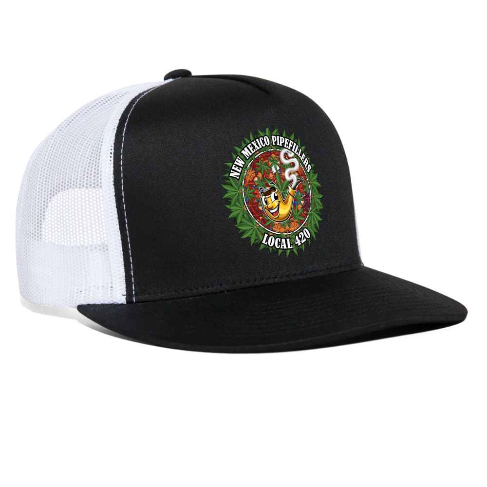 NEW MEXICO PIPEFILLERS LOCAL 420 Trucker Hat - black/white