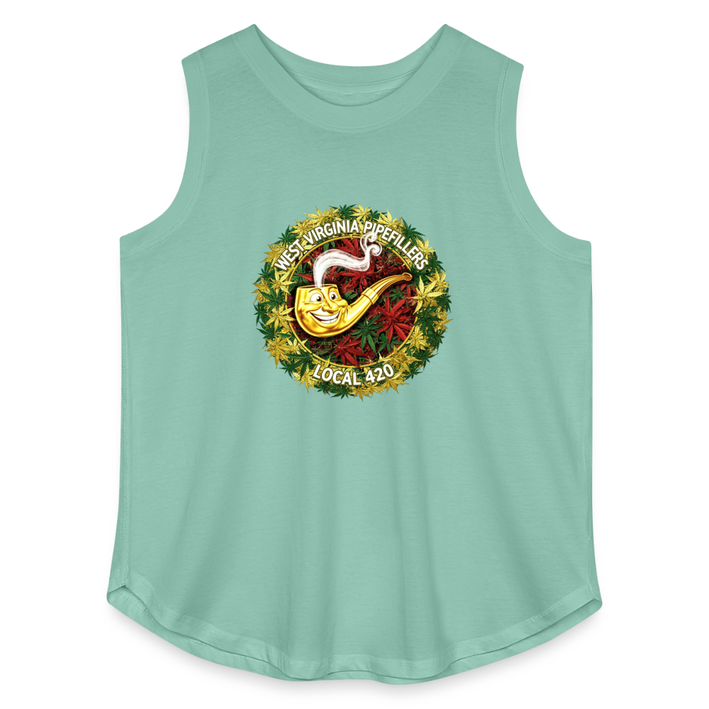 WEST VIRGINIA PIPIEFILLERS LOCAL 420 Men's Women's Curvy Relaxed Tank Top - saltwater