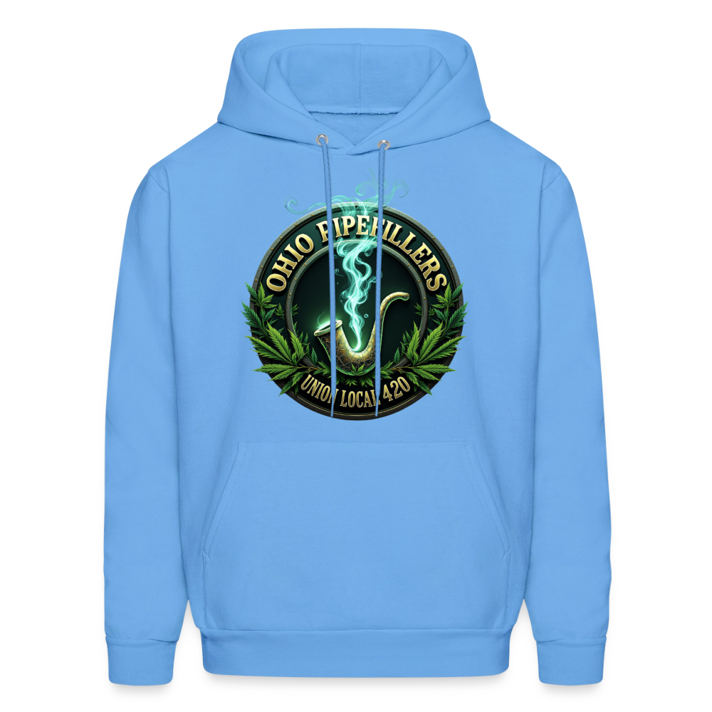 OHIO PIPEFILLERS UNION LOCAL 420 Men's Hoodie - carolina blue