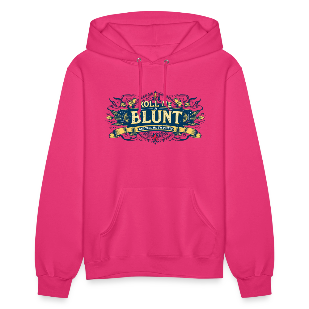 ROLL ME A BLUNT Women's Hoodie - fuchsia